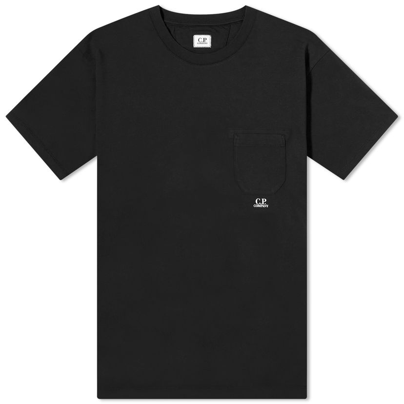 T-shirt C.P. Company Pocket Logo T-Shirt Sort | 16CMTS086A-005431G-999