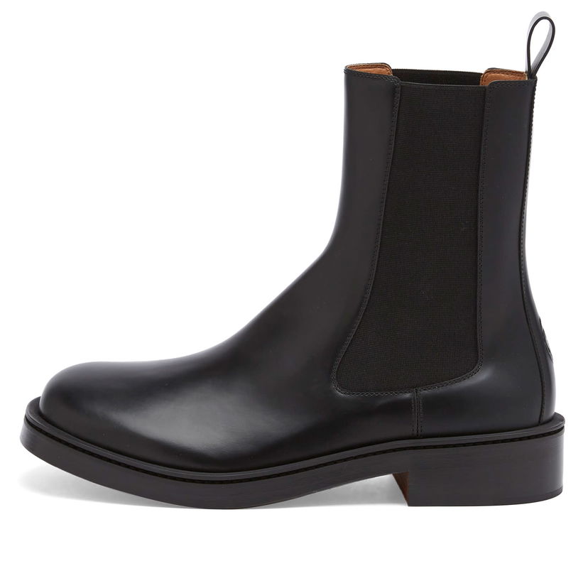Sneakers og sko Alexander McQueen Leather Boot Sort | 809946-WIACN-1000