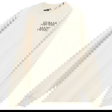 Sweater Human Made Thermal Long Sleeve T-Shirt Size Large Beige | HM28CS006-WH, 0