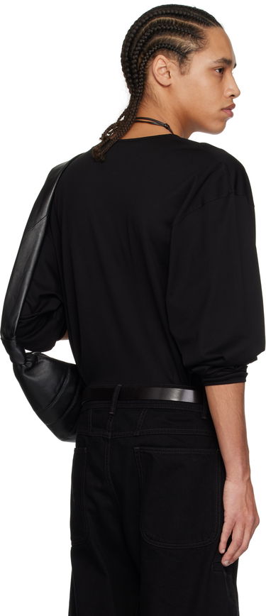 T-shirt LEMAIRE Lemaire Relaxed Long Sleeve T-Shirt Sort | TO1375 LJ1018, 2