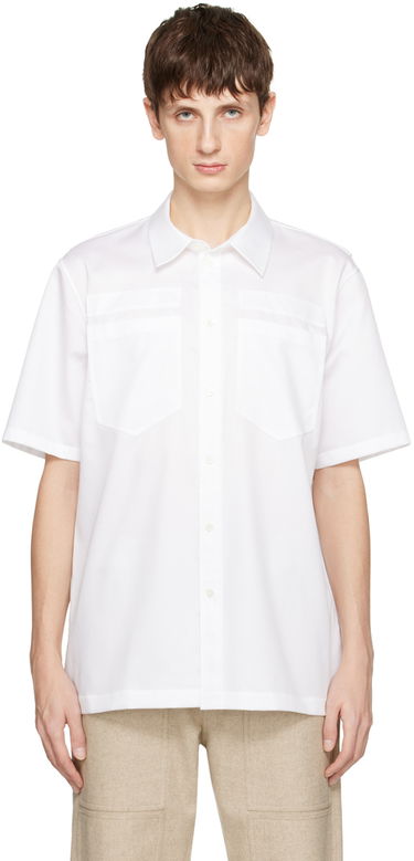 Skjorte Helmut Lang Utility Short Sleeve Shirt Hvid | N09HM502, 0