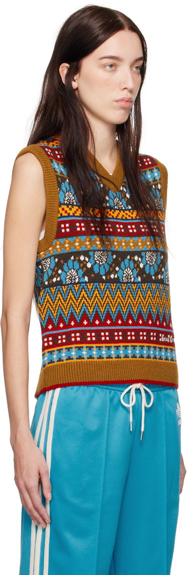 Vest Wales Bonner Wales Bonner Knit Vest Brun | JE5983, 1