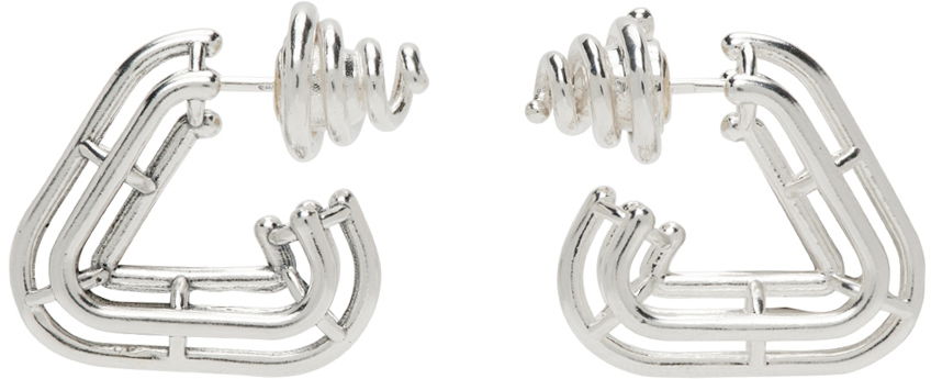 Øreringe Bottega Veneta Outline Earrings Grå | 707588 V5070, 0