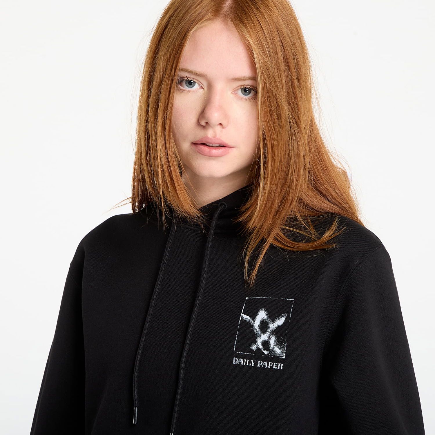 Sweatshirt DAILY PAPER Daily Paper Shadow Grid Hoodie Sort | 2521098, 1