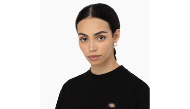 Crop top Dickies Oakport Cropped T-Shirt Sort | DK0A4Y8L-BLK, 4