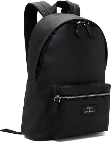 Rygsæk Polo by Ralph Lauren Polo Ralph Lauren Smooth Leather Backpack Sort | 405962452001, 1