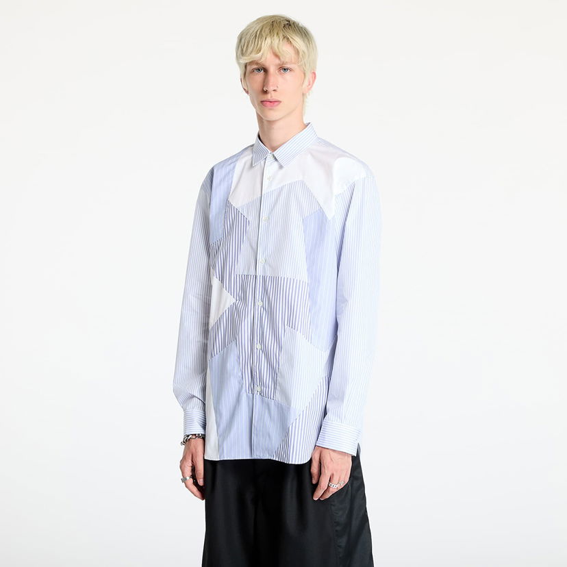 Skjorte Comme des Garçons SHIRT Woven Shirt White/ Stripe Blå | FN-B027 White
