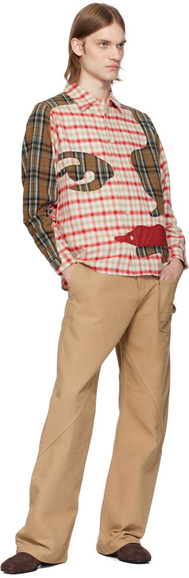 Skjorte KidSuper KidSuper Patchwork Face Flannel Shirt Flerfarvet | SS25-LTP-03, 3