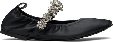Sneakers og sko Stella McCartney Stella McCartney Elsa Crystal Flowers Ballerina Flats Sort | 810497W1IL0, 0
