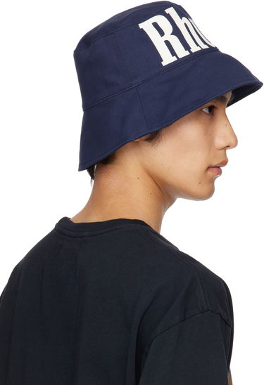 Hat Rhude Logo Bucket Hat Mørkeblå | RHPF25HA02747, 2