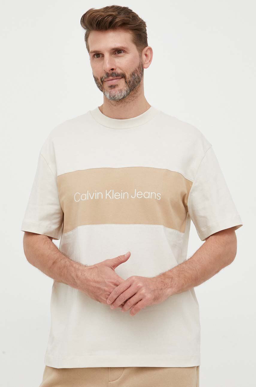 T-shirt CALVIN KLEIN Tee Beige | J30J323760, 0
