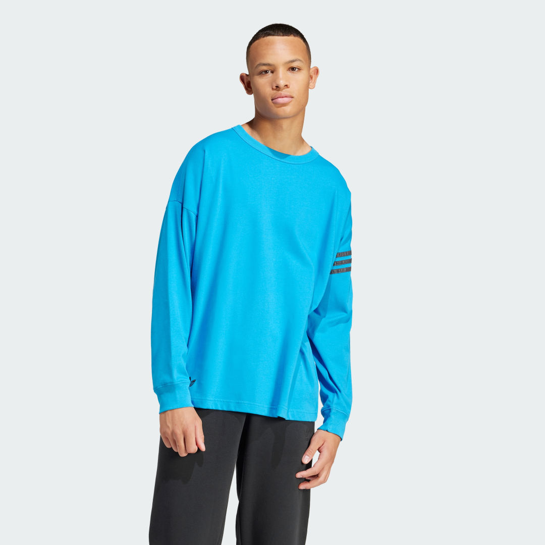 T-shirt adidas Originals Street Neuclassic Long Sleeve Turkis | IS2814, 1