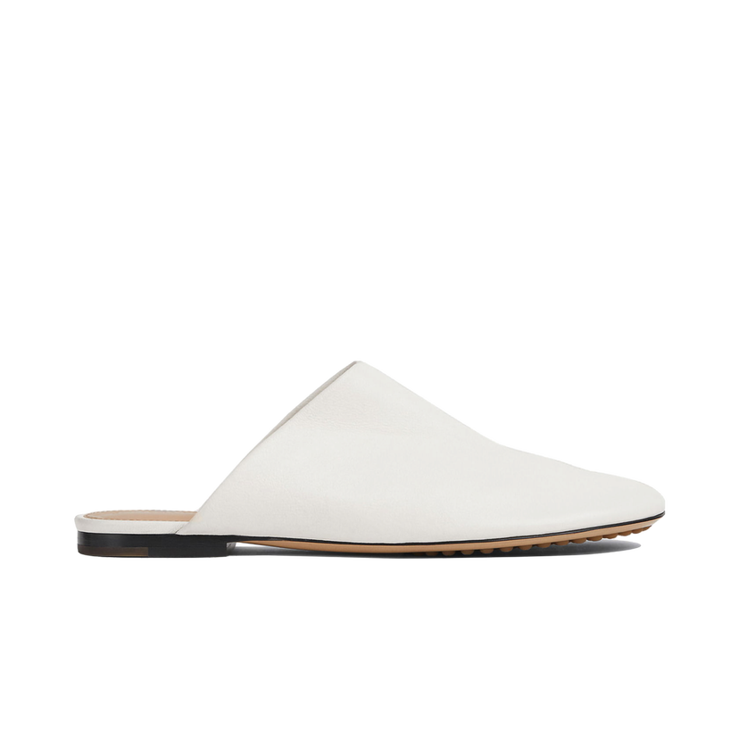 Sneakers og sko Bottega Veneta Dot Sock Leather Mules Hvid | 667185VBP409013