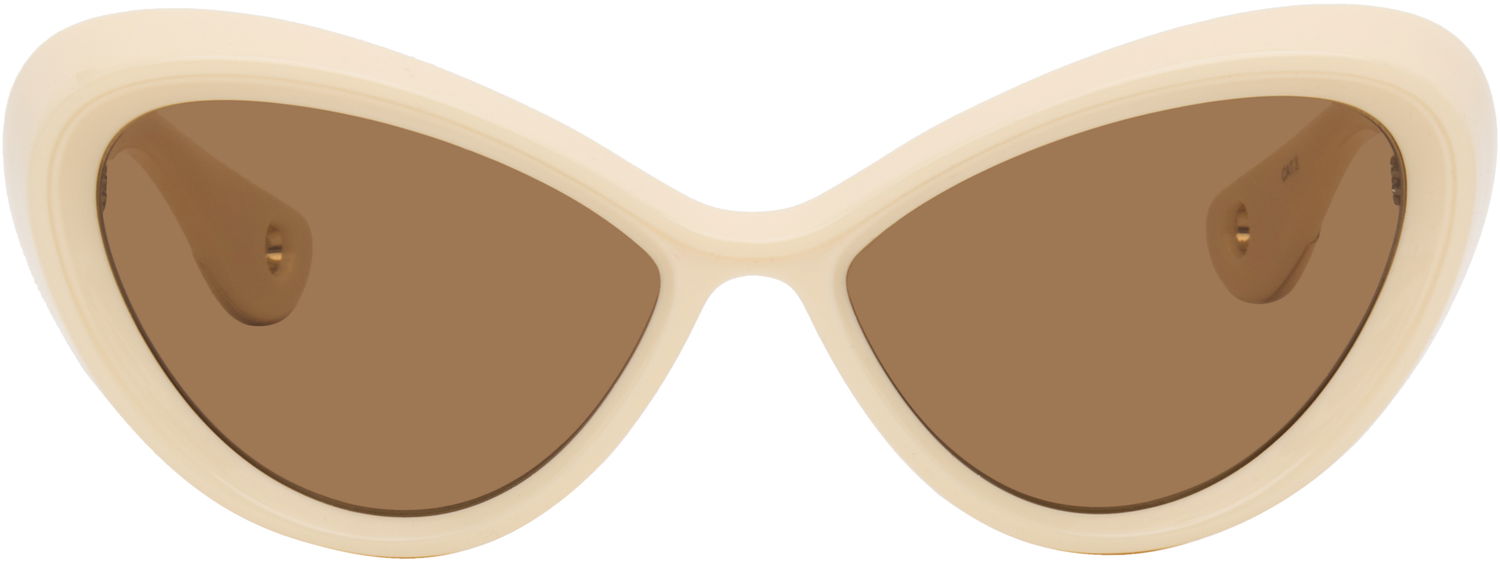 Solbriller Jean Paul Gaultier Jean Paul Gaultier 'The Parisian Cat' Sunglasses Beige | 25/03-U-EY001-X059-03, 0
