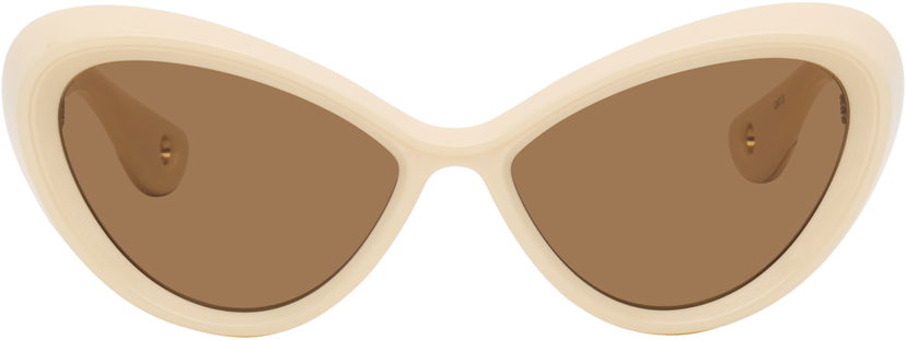 Solbriller Jean Paul Gaultier Jean Paul Gaultier 'The Parisian Cat' Sunglasses Beige | 25/03-U-EY001-X059-03