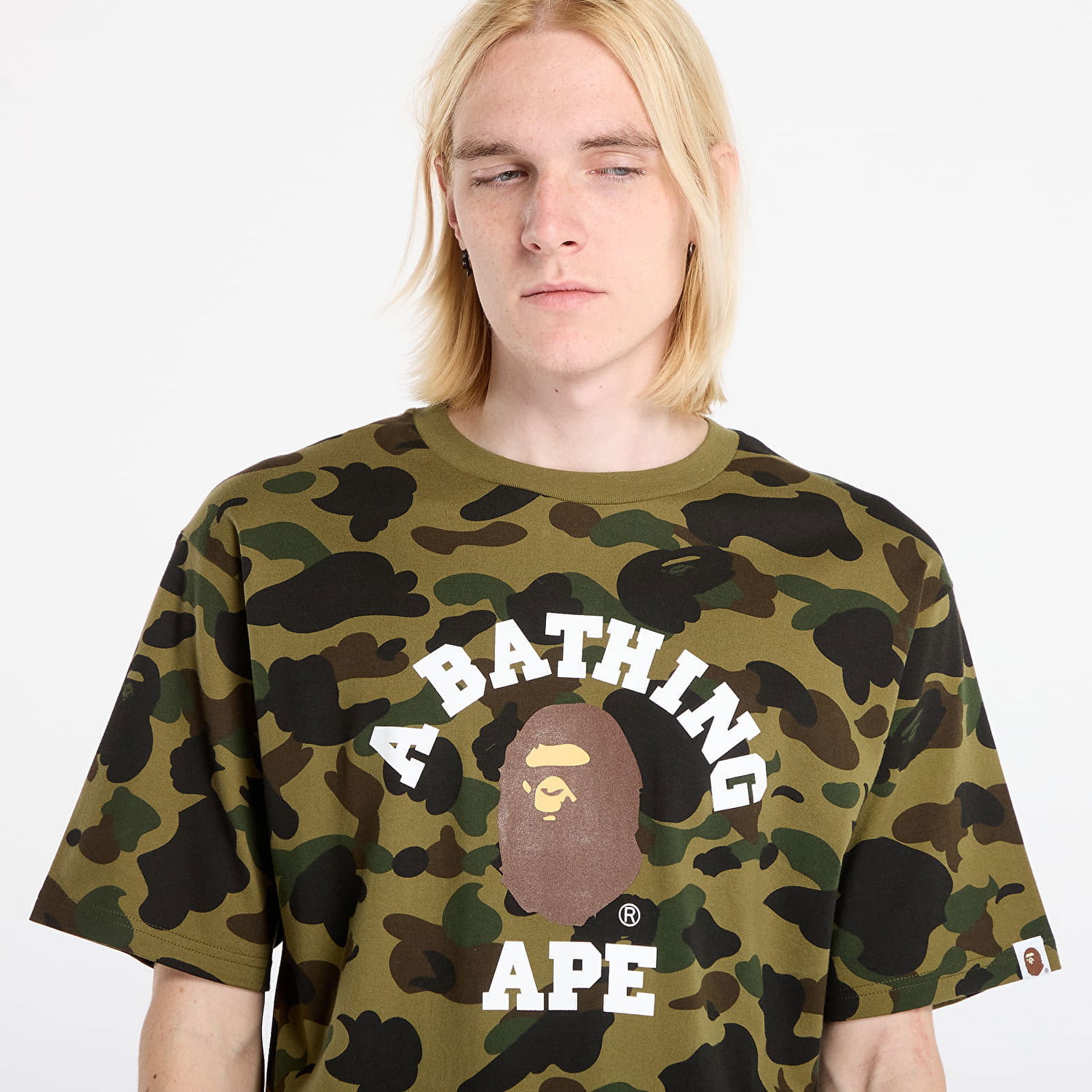 T-shirt BAPE 1St Camo College Tee XXL Flerfarvet | 001CSL801008MGRN, 1