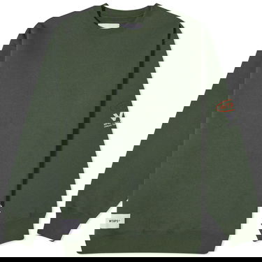 Sweatshirt WTAPS 18 VUA Crew Sweat Grøn | 232ATDT-CSM18-GR, 0