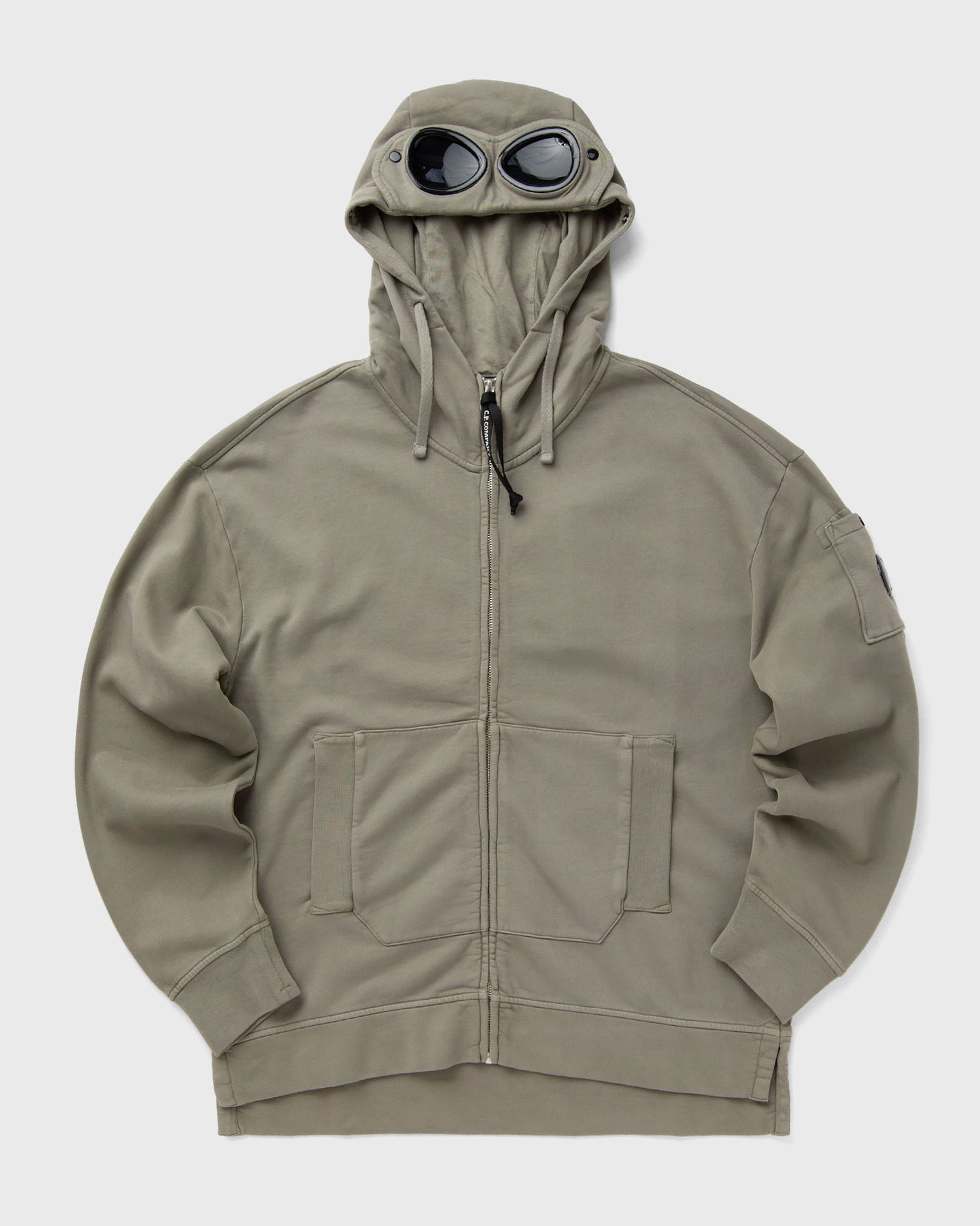 Sweatshirt C.P. Company Hooded Goggle Sweatshirt Grøn | 19CMSS060A006372G-356, 0