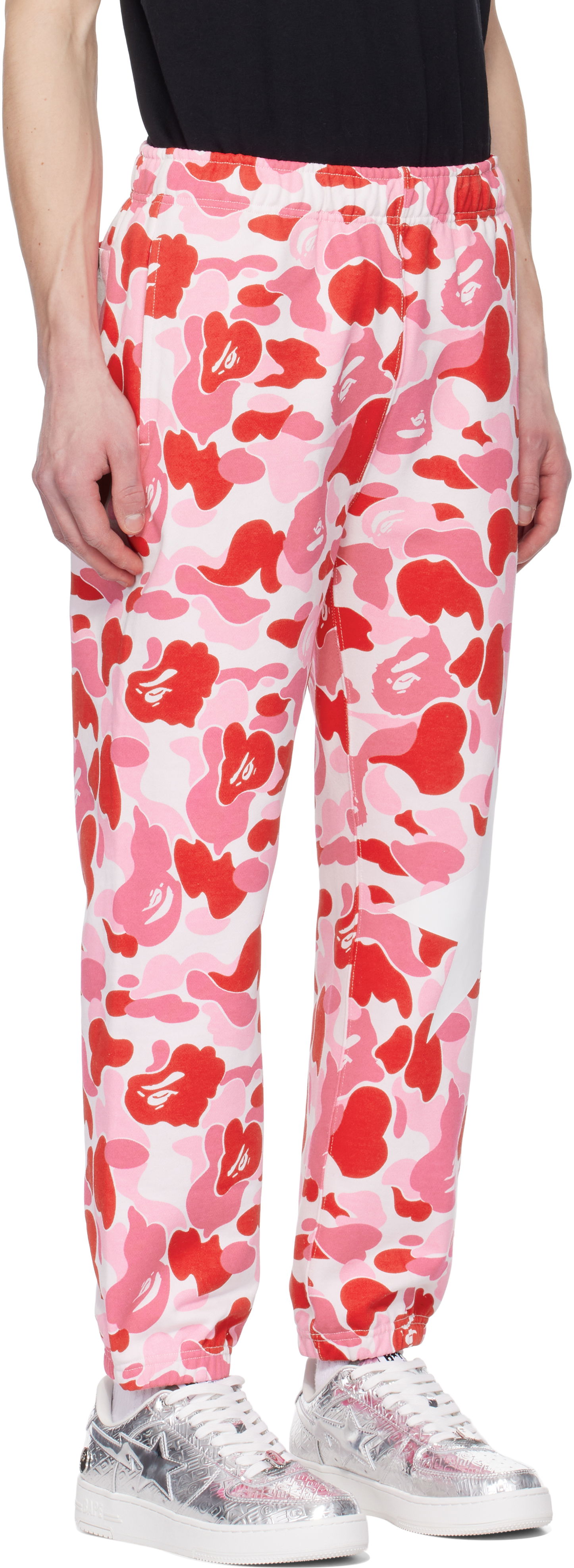 Joggingbukser BAPE ABC Camo Sweatpants Lyserød | 001PTK801007M, 1