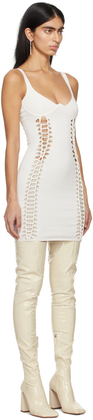 Kjole Dion Lee Dion Lee Braided Minidress Hvid | A7801PS24, 1