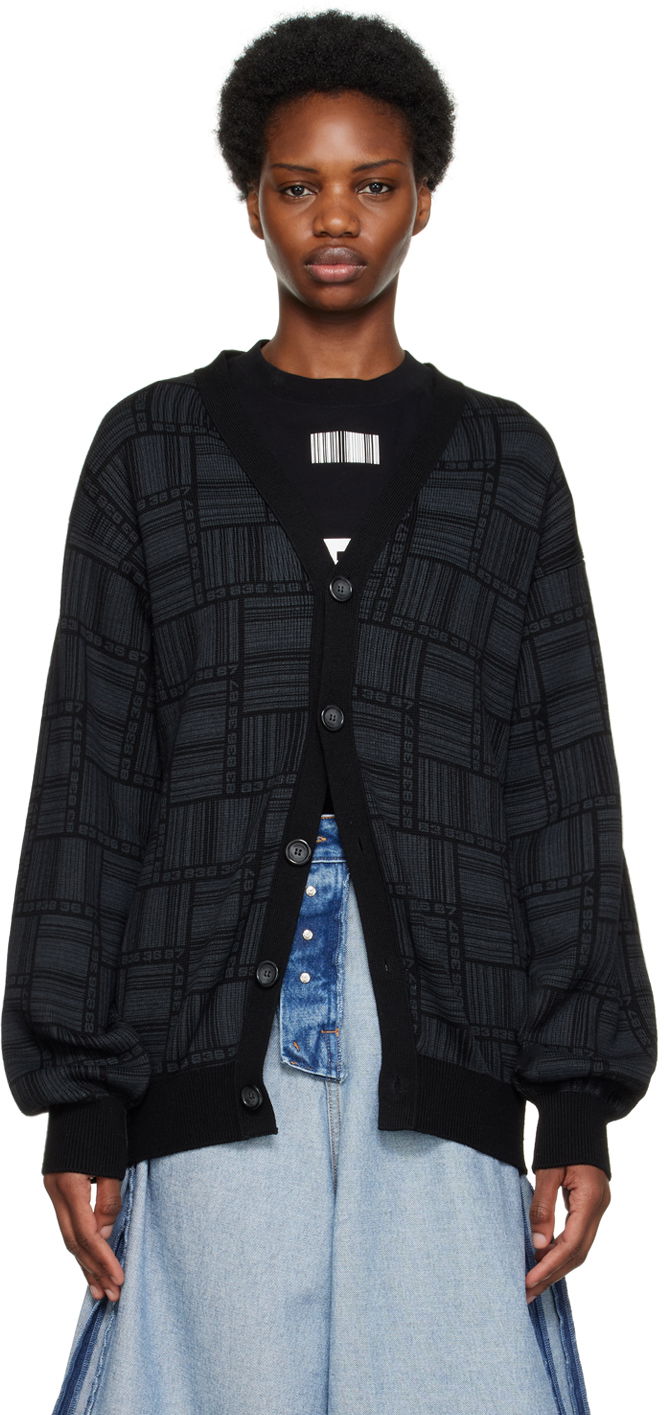 Sweater VETEMENTS Barcode Pattern Cardigan Sort | VL14KN600B