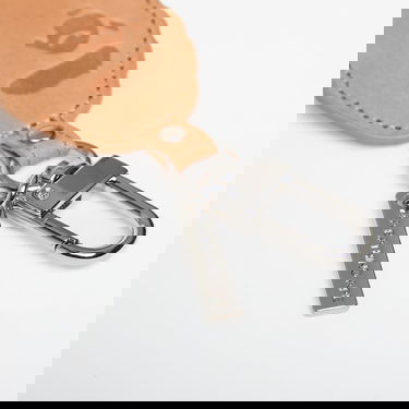 Nøgleringe BAPE Ape Head Leather Keychain Beige | 001GDL801002MBRW, 2