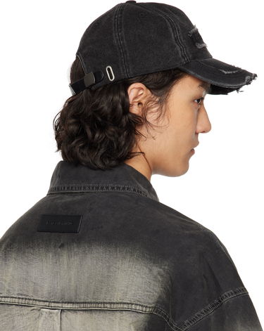 Kasket Feng Chen Wang Feng Chen Wang Denim Baseball Cap Sort | FUS19AC02, 4