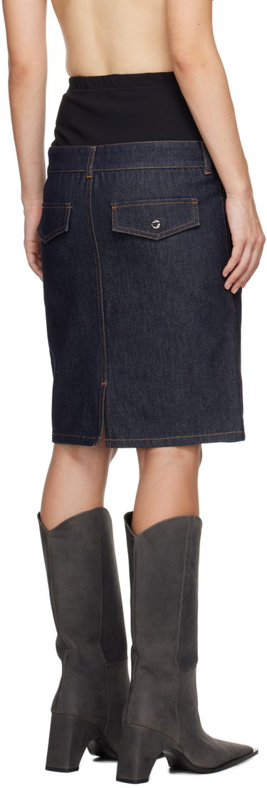 Nederdel Coperni Coperni Hybrid Denim Midi Skirt Blå | COPJ62F2011, 2