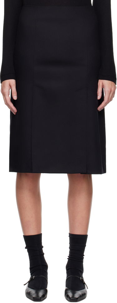 Nederdel Loulou de Saison Loulou de Saison Helmi Midi Skirt Sort | HELMI, 0