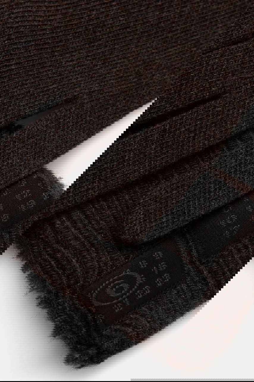 Handsker Maison Margiela MM6 Maison Margiela Long Knitted Wool Blend Gloves Brun | S62TS0078.M13198.144, 1