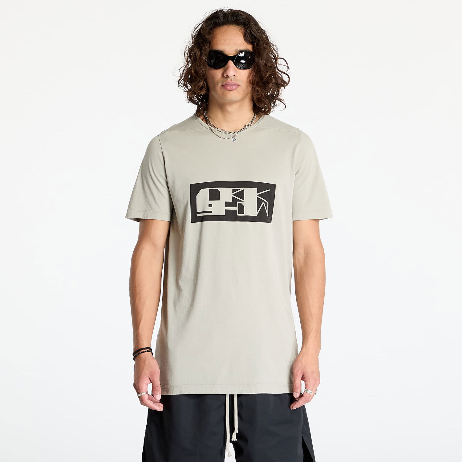 T-shirt Rick Owens DRKSHDW Knit Level T-Shirt Beige | DU02D2250 RNEP2P 0809, 0