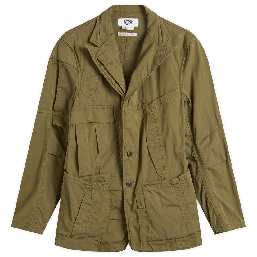Jakke Junya Watanabe Junya Watanabe MAN x Needles Cotton Nylon Oxford Jacket, Size Medium Grøn | WP-J901-100-1