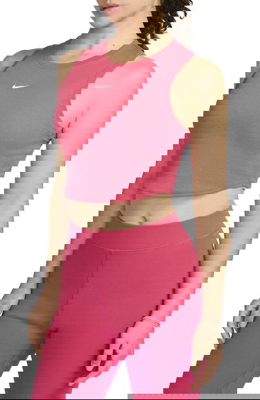 Tanktop Nike Women's Cropped Ribbed Tank Top Lyserød | fb8279-629, 0