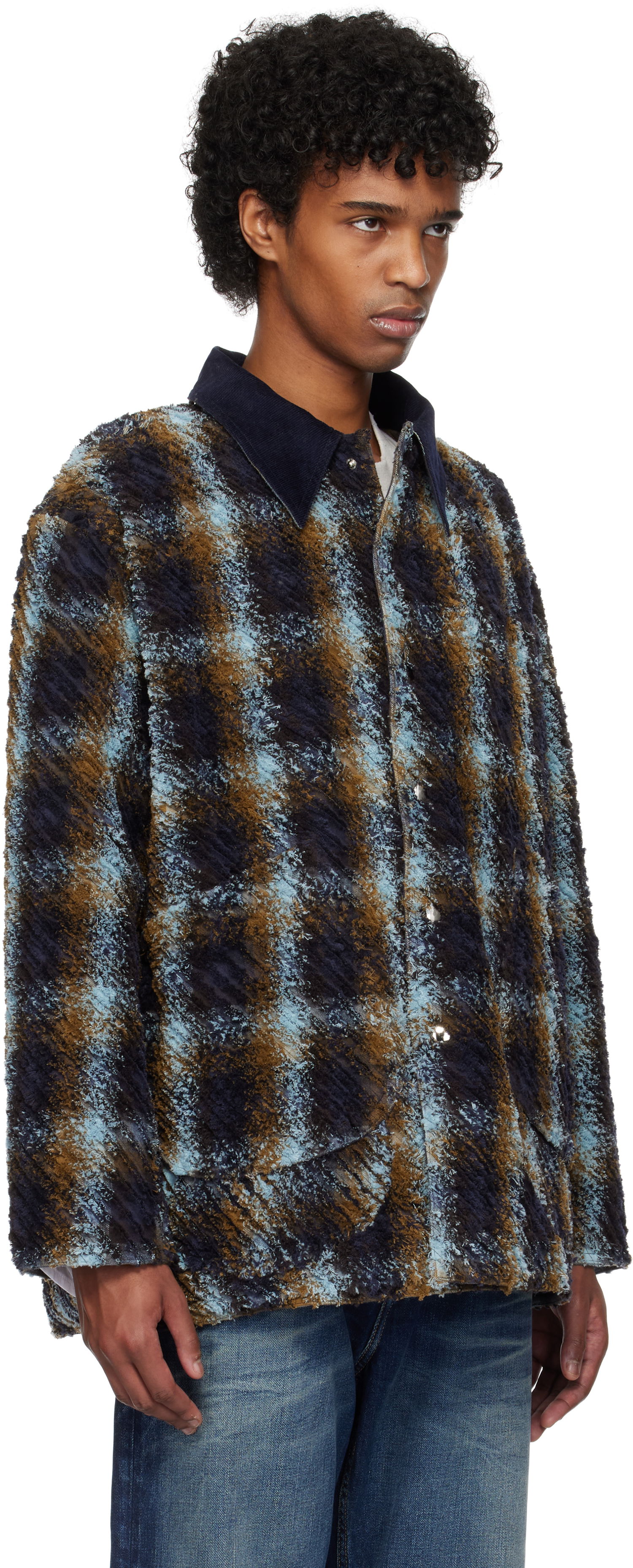 Jakke Collina Strada Collina Strada Plaid Fleece Stable Jacket Flerfarvet | XX5007, 1