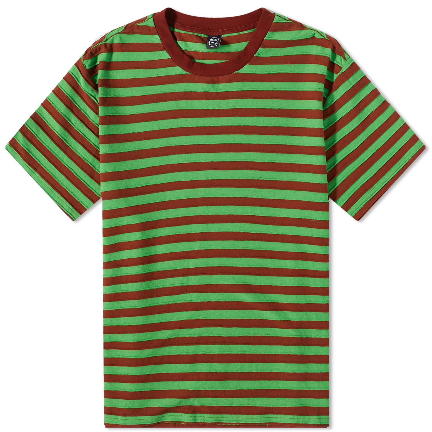 T-shirt Brain Dead Denny Blaine Striped Tee Grøn | BDP23T00003133GR16, 0