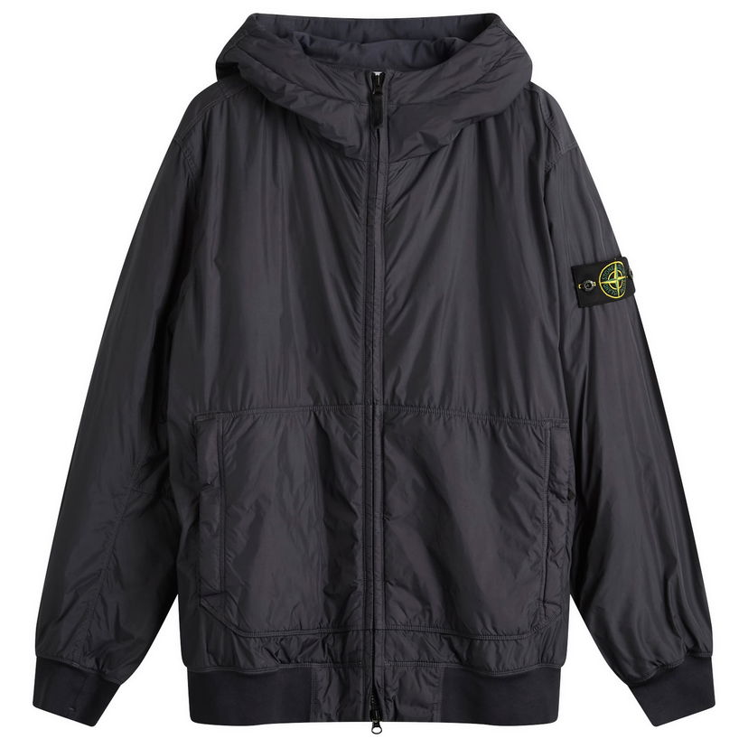 Jakke Stone Island Crinkle Reps Nylon Hooded PrimaLoft Jacket, Size Large Sort | K2S154100013-V0026