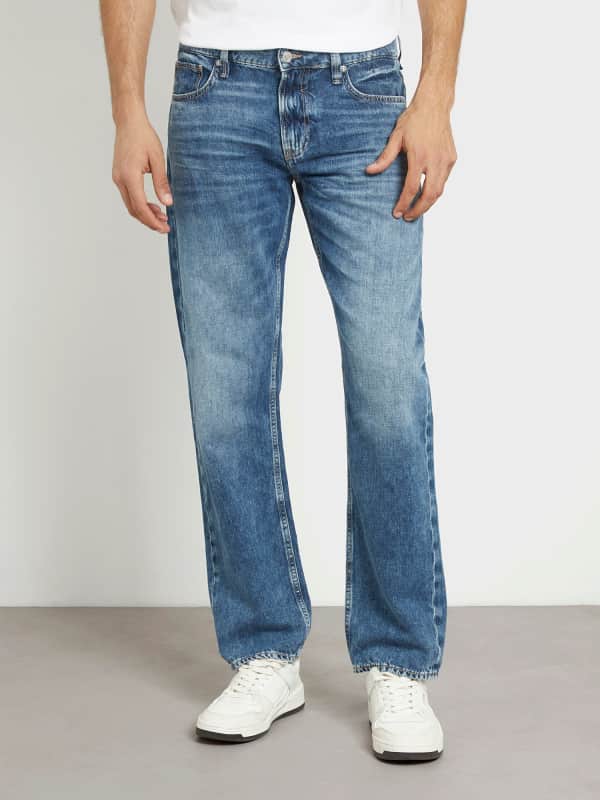 Jeans GUESS Low Rise Slim Denim Pant Blå | M4GAN2D5AY1, 0