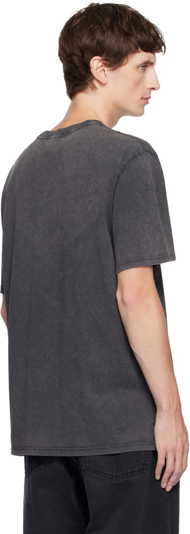 T-shirt ISABEL MARANT Hugo Graphic Print Crewneck T-shirt Sort | 25ATS0149HA-C3N05H, 2