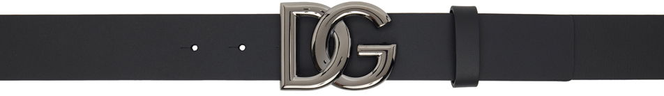 Bælter Dolce & Gabbana Black Lux Crossover Belt Sort | BC4644AX622, 0