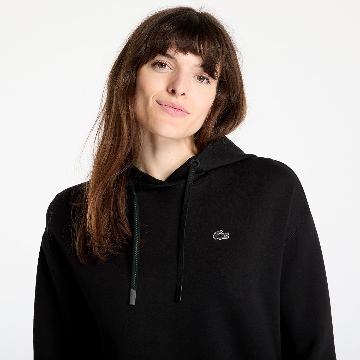 Sweatshirt Lacoste Vent Cropped Hoodie Sort | SF0281_031, 1