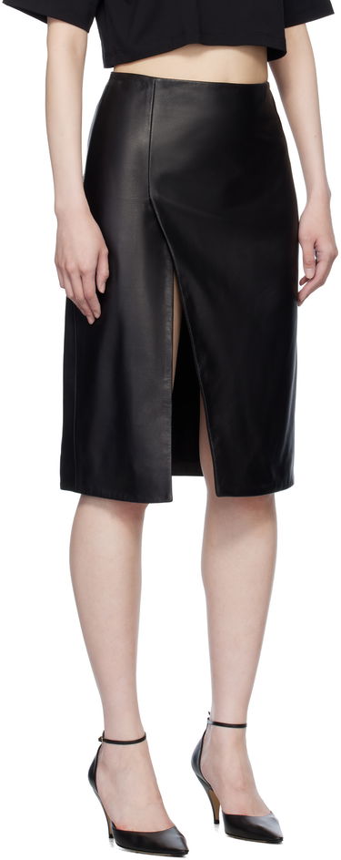Nederdel Loulou de Saison Loulou de Saison Ekare Leather Midi Skirt Sort | EKARE, 1