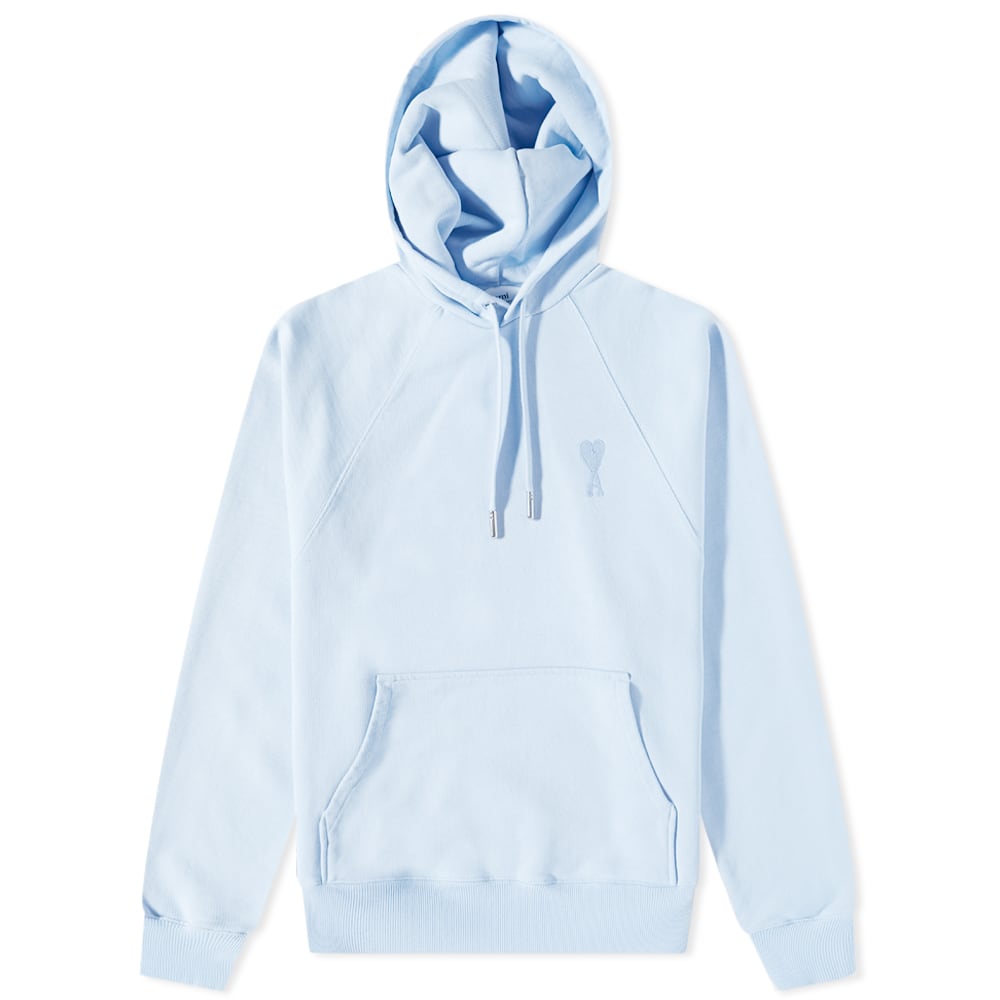 Sweatshirt AMI Tonal Small A Heart Popover Hoody Blå | USW204-747-464, 0