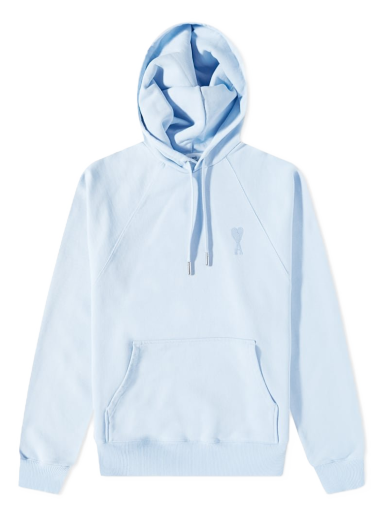 Sweatshirt AMI Tonal Small A Heart Popover Hoody Blå | USW204-747-464