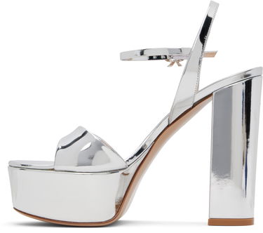 Sneakers og sko Gianvito Rossi Marlena Platform Heeled Sandals Metalisk | G32688-85RIC-MET, 2