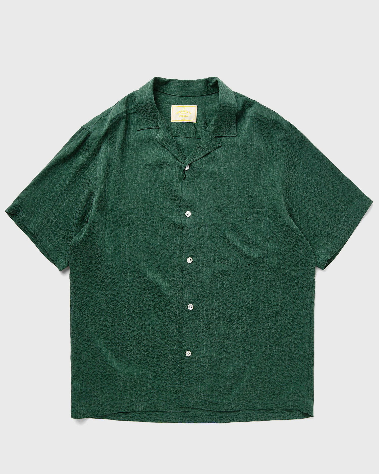 Skjorte Portuguese Flannel Finger Print Shirt Grøn | SS24.0038-GREEN, 0