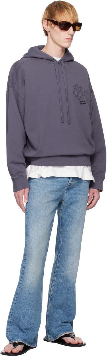 Sweatshirt MAISON KITSUNÉ Maison Kitsuné Crafted Daisy Oversize Hoodie Grå | OM00701KM0001, 3