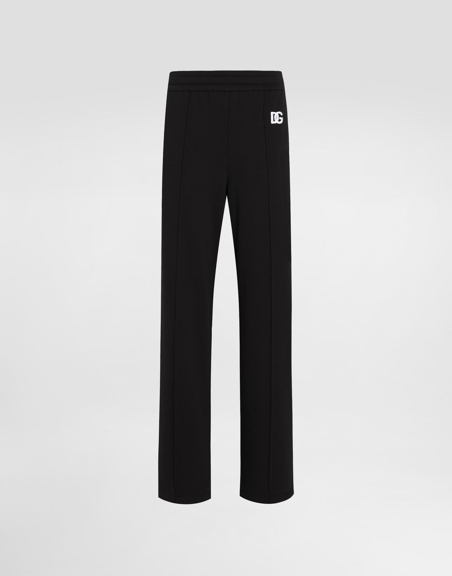 Joggingbukser Dolce & Gabbana Dolce & Gabbana Flared Jogging Pants with DG Logo Sort | FTC93ZGDCYCN0000, 0