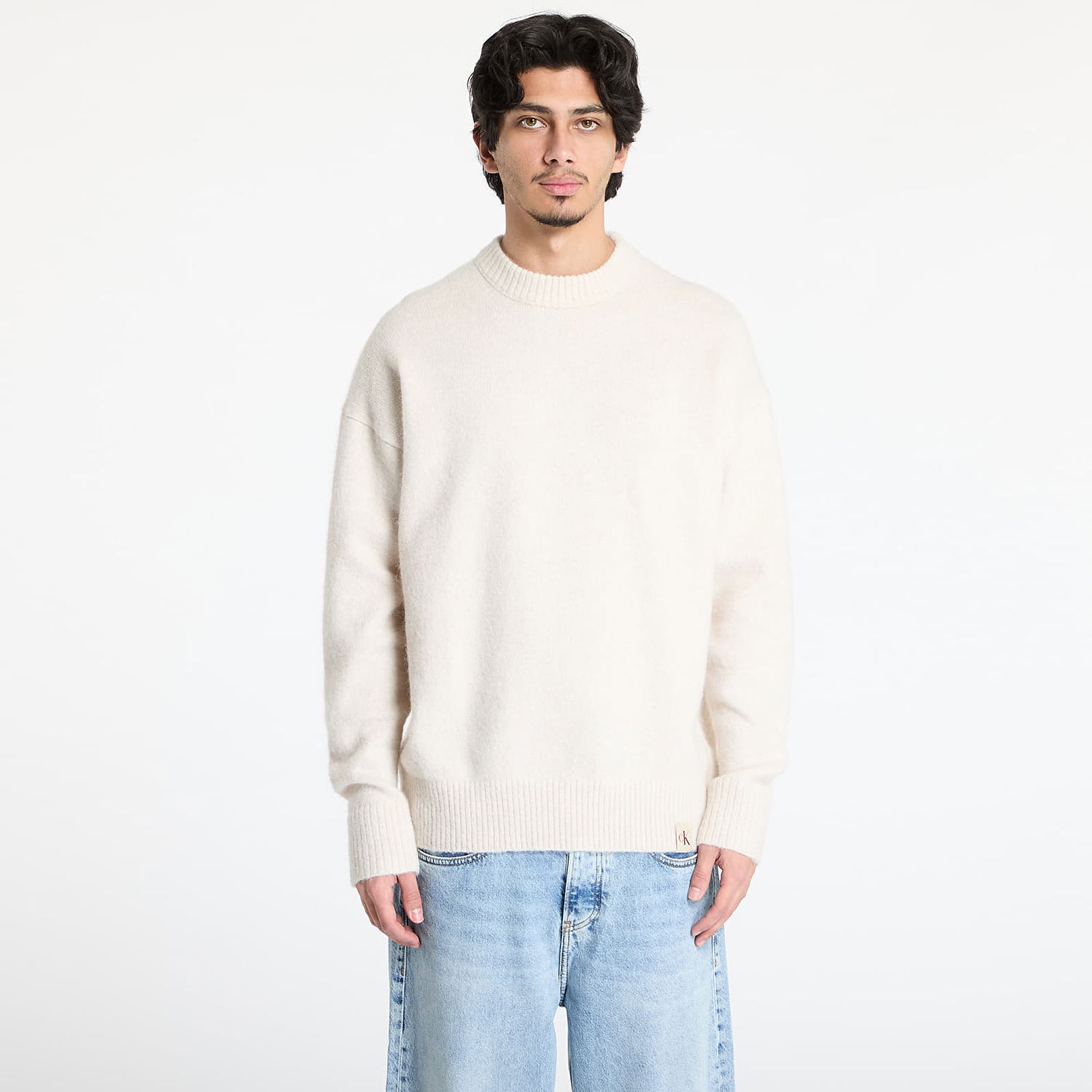 Sweater CALVIN KLEIN Calvin Klein Jeans Warm Texture Sweater Hvid | J30J326737 PDH, 0