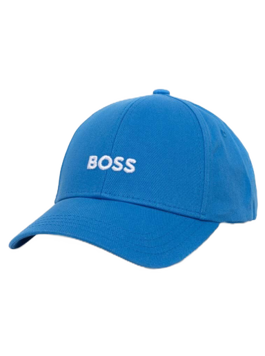 Kasket BOSS Cotton-twill Six-panel Cap with Embroidered Logo Blå | 50495121