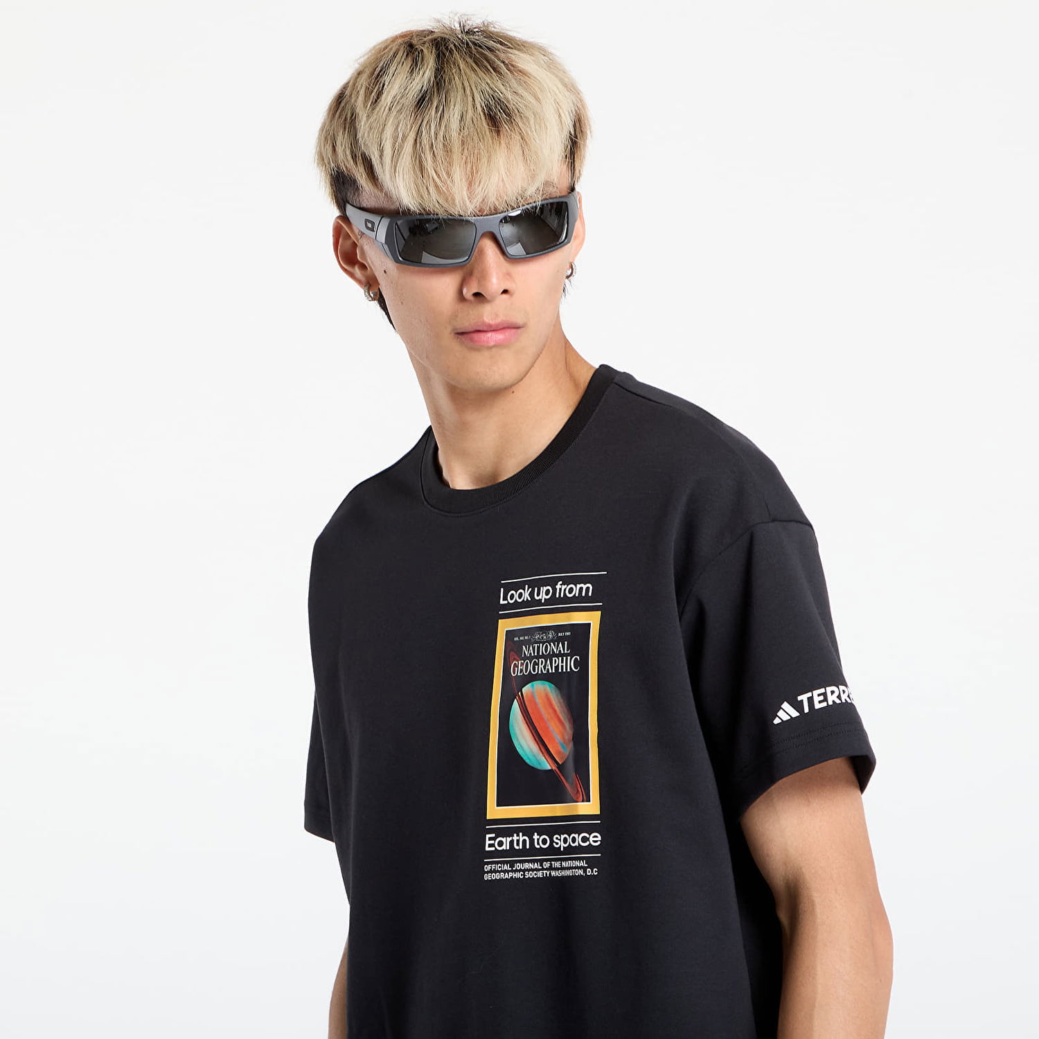 T-shirt adidas Originals National Geographic Aeroready Graphic T-Shirt 'Earth to Space' Sort | JD5964, 1